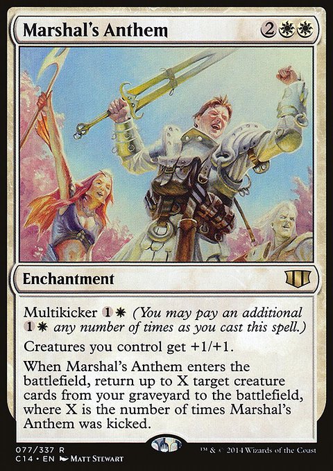 Marshal's Anthem, Commander 2014 #77, Magic: The Gathering card