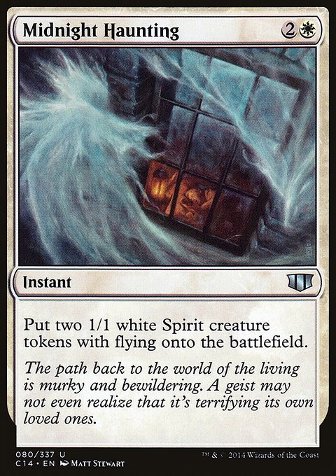 Midnight Haunting, Commander 2014 #80, Magic: The Gathering card