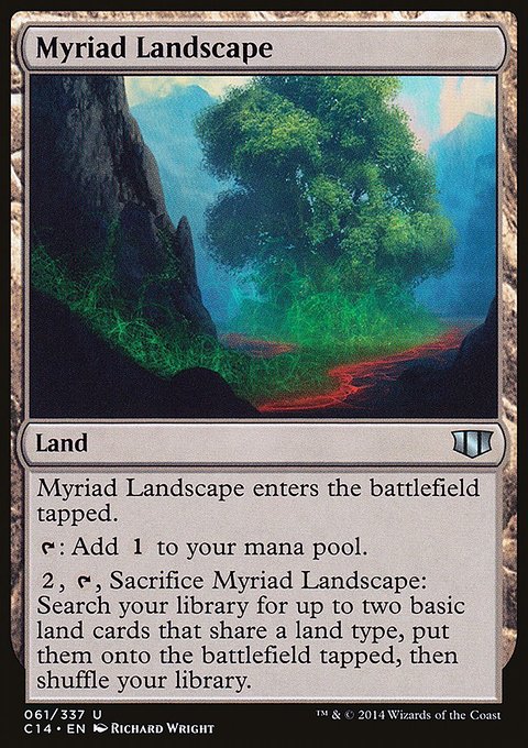 Myriad Landscape, Commander 2014 #61, Magic: The Gathering card