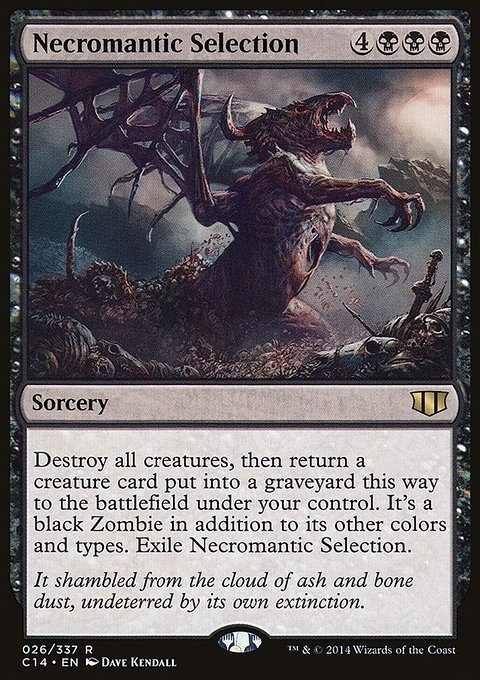 Necromantic Selection, Commander 2014 #26, Magic: The Gathering card