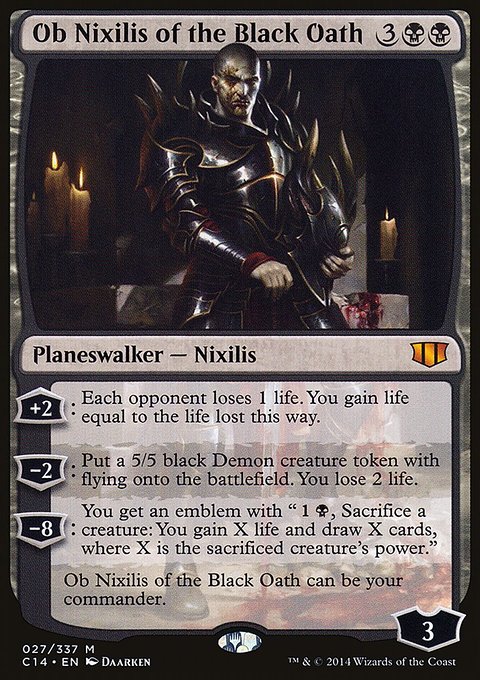 Ob Nixilis of the Black Oath, Commander 2014 #27, Magic: The Gathering card