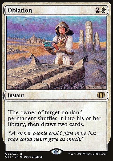 Oblation, Commander 2014 #83, Magic: The Gathering card