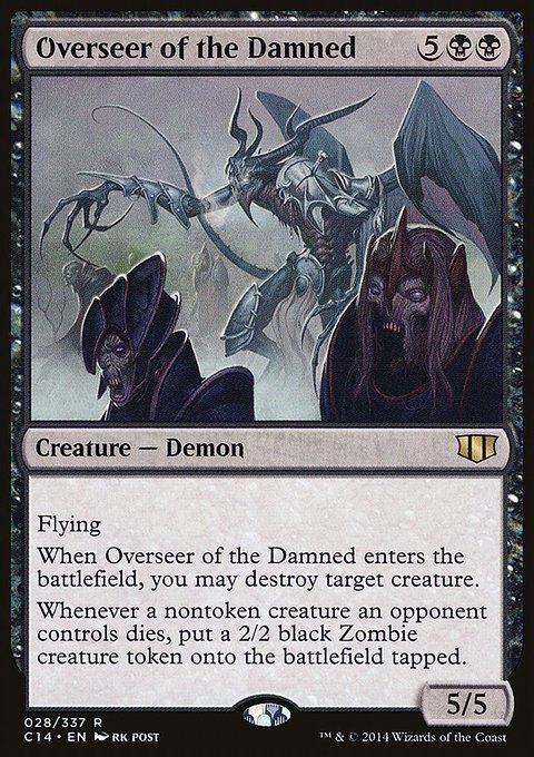 Overseer of the Damned, Commander 2014 #28, Magic: The Gathering card