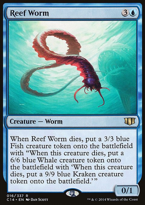 Reef Worm, Commander 2014 #16, Magic: The Gathering card