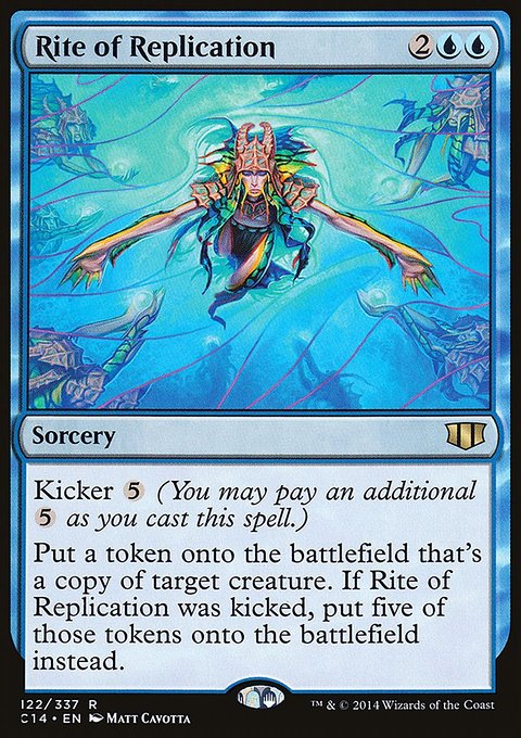 Rite of Replication, Commander 2014 #122, Magic: The Gathering card