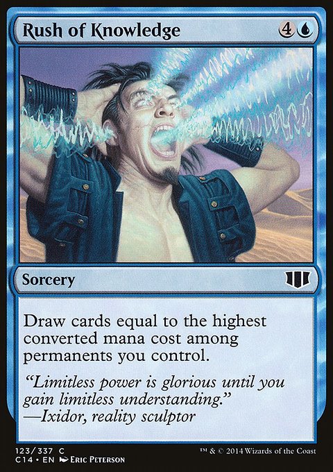 Rush of Knowledge, Commander 2014 #123, Magic: The Gathering card