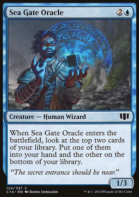 Sea Gate Oracle, Commander 2014 #124, Magic: The Gathering card