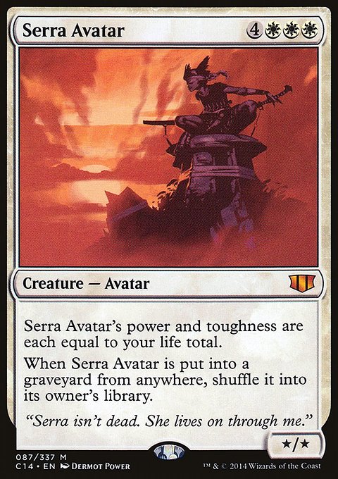 Serra Avatar, Commander 2014 #87, Magic: The Gathering card