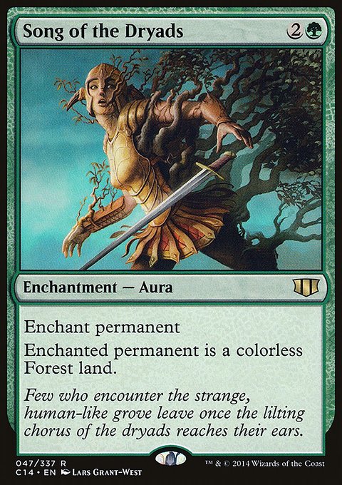 Song of the Dryads, Commander 2014 #47, Magic: The Gathering card