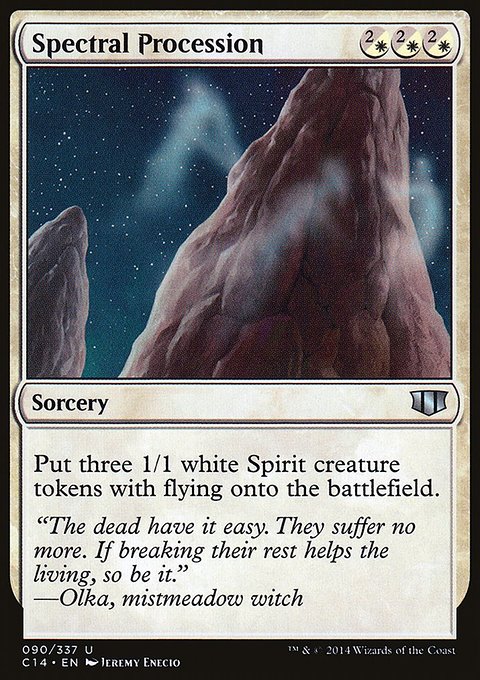 Spectral Procession, Commander 2014 #90, Magic: The Gathering card