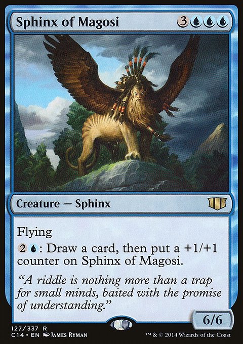 Sphinx of Magosi, Commander 2014 #127, Magic: The Gathering card