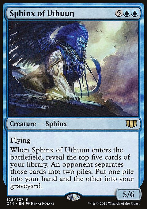 Sphinx of Uthuun, Commander 2014 #128, Magic: The Gathering card