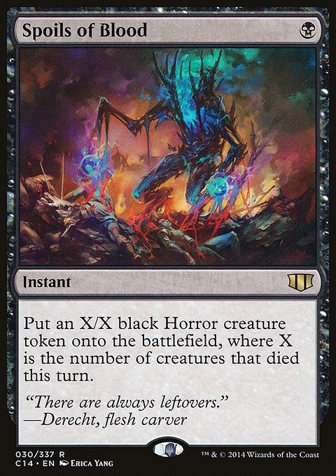 Spoils of Blood, Commander 2014 #30, Magic: The Gathering card