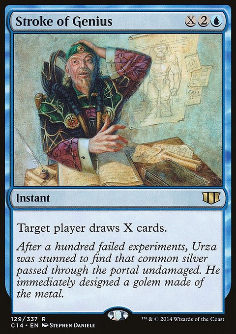 Stroke of Genius, Commander 2014 #129, Magic: The Gathering card