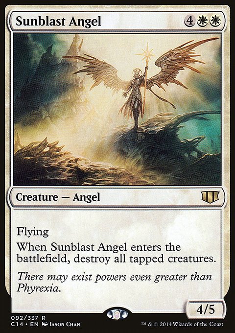 Sunblast Angel, Commander 2014 #92, Magic: The Gathering card