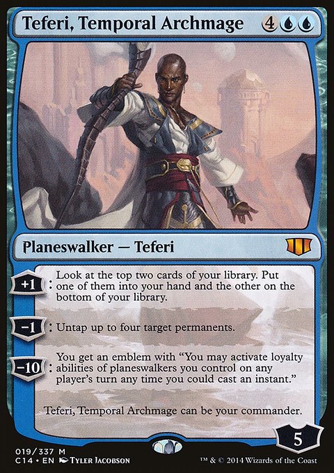 Teferi, Temporal Archmage, Commander 2014 #19, Magic: The Gathering card