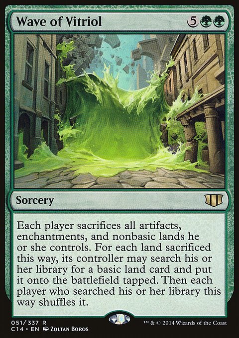 Wave of Vitriol, Commander 2014 #51, Magic: The Gathering card