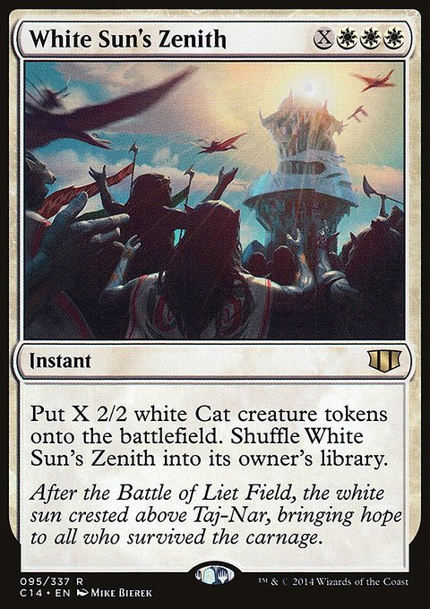 White Sun's Zenith, Commander 2014 #95, Magic: The Gathering card
