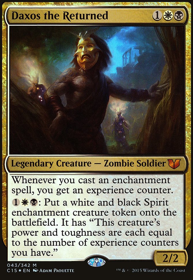 Daxos the Returned, Commander 2015 Oversized #43, Magic: The Gathering card