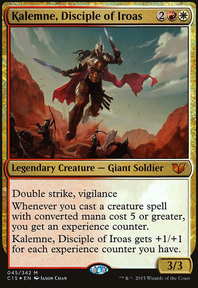 Kalemne, Disciple of Iroas, Commander 2015 Oversized #45, Magic: The Gathering card
