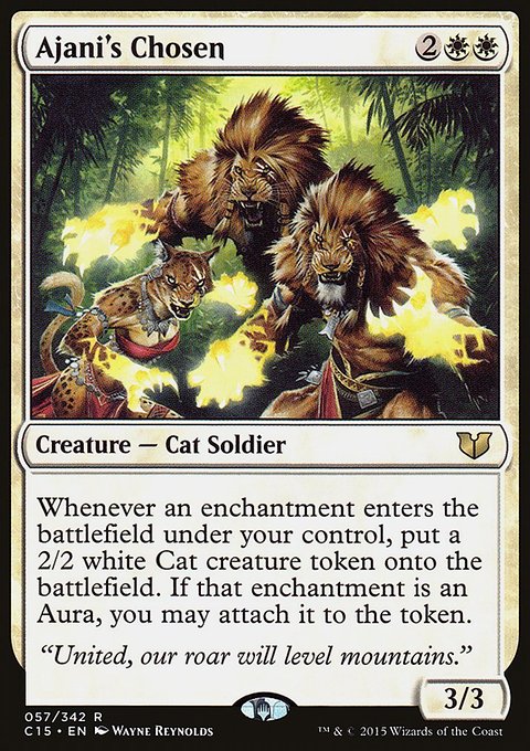 Ajani's Chosen, Commander 2015 #57, Magic: The Gathering card