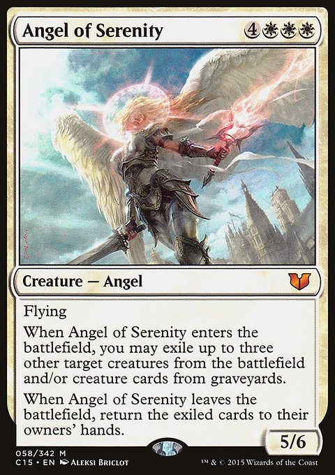 Angel of Serenity, Commander 2015 #58, Magic: The Gathering card