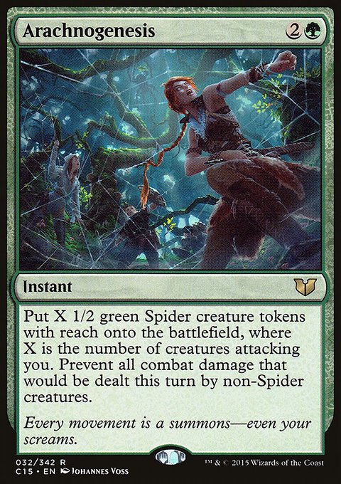 Arachnogenesis, Commander 2015 #32, Magic: The Gathering card