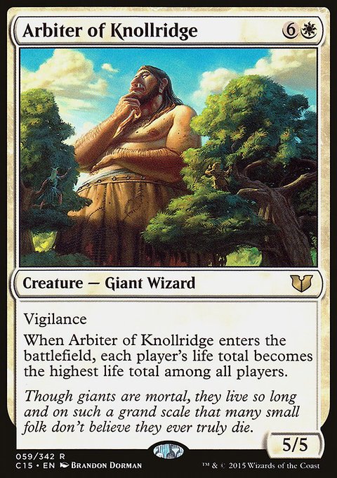 Arbiter of Knollridge, Commander 2015 #59, Magic: The Gathering card