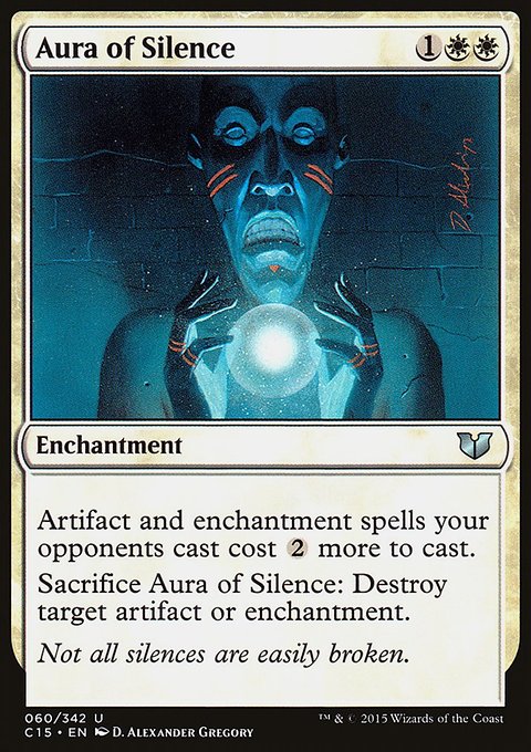 Aura of Silence, Commander 2015 #60, Magic: The Gathering card