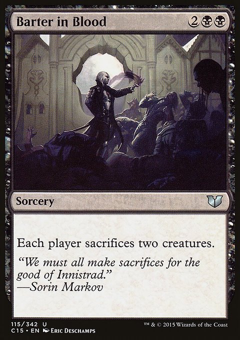 Barter in Blood, Commander 2015 #115, Magic: The Gathering card