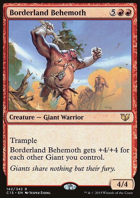 Borderland Behemoth, Commander 2015 #142, Magic: The Gathering card