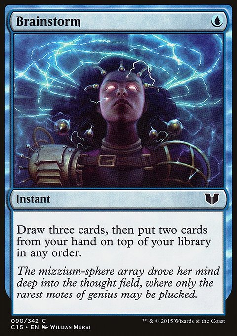 Brainstorm, Commander 2015 #90, Magic: The Gathering card