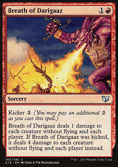 Breath of Darigaaz, Commander 2015 #143, Magic: The Gathering card