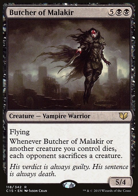 Butcher of Malakir, Commander 2015 #118, Magic: The Gathering card