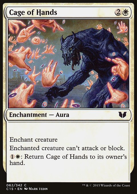 Cage of Hands, Commander 2015 #62, Magic: The Gathering card