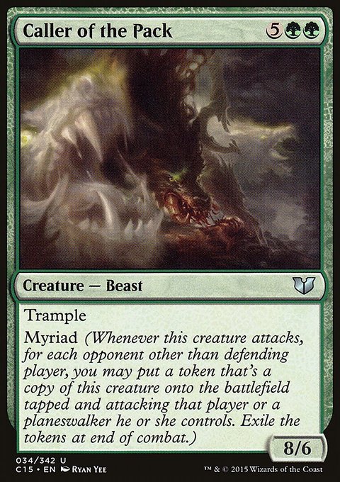 Caller of the Pack, Commander 2015 #34, Magic: The Gathering card