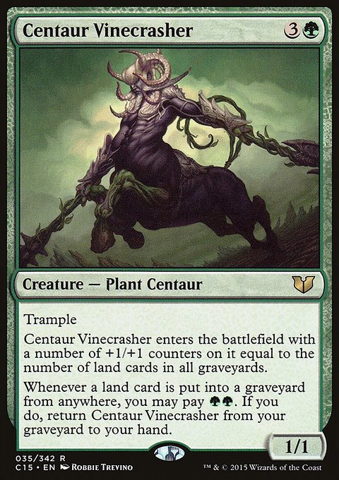 Centaur Vinecrasher, Commander 2015 #35, Magic: The Gathering card