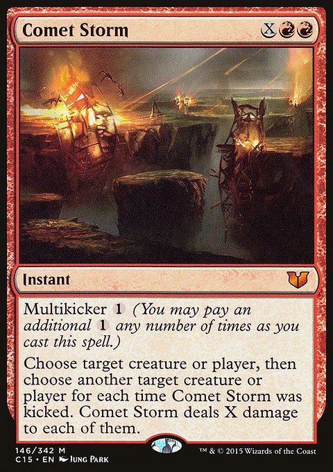Comet Storm, Commander 2015 #146, Magic: The Gathering card