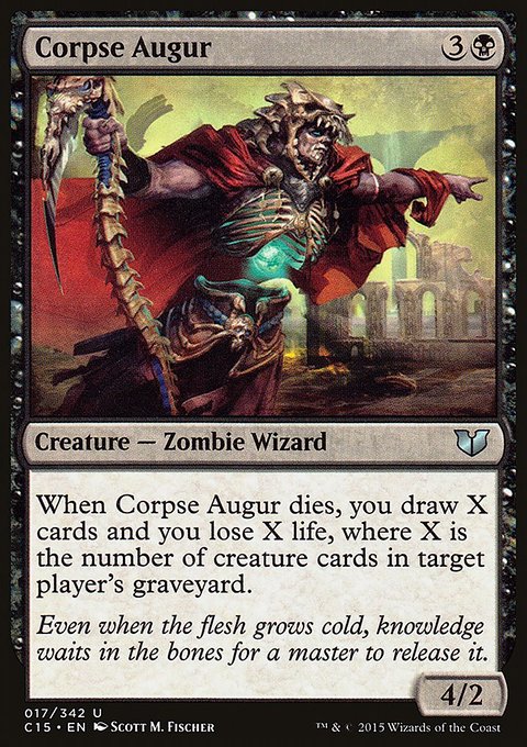 Corpse Augur, Commander 2015 #17, Magic: The Gathering card