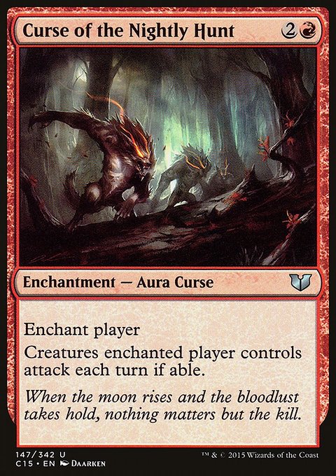 Curse of the Nightly Hunt, Commander 2015 #147, Magic: The Gathering card