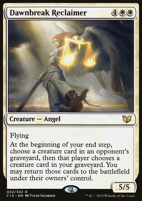 Dawnbreak Reclaimer, Commander 2015 #2, Magic: The Gathering card