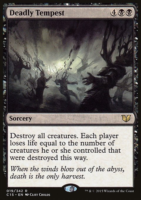 Deadly Tempest, Commander 2015 #19, Magic: The Gathering card