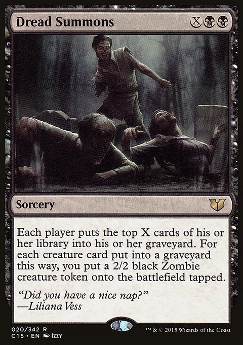 Dread Summons, Commander 2015 #20, Magic: The Gathering card