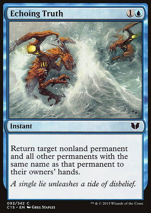 Echoing Truth, Commander 2015 #93, Magic: The Gathering card