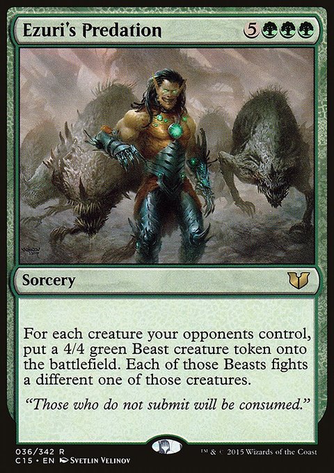 Ezuri's Predation, Commander 2015 #36, Magic: The Gathering card