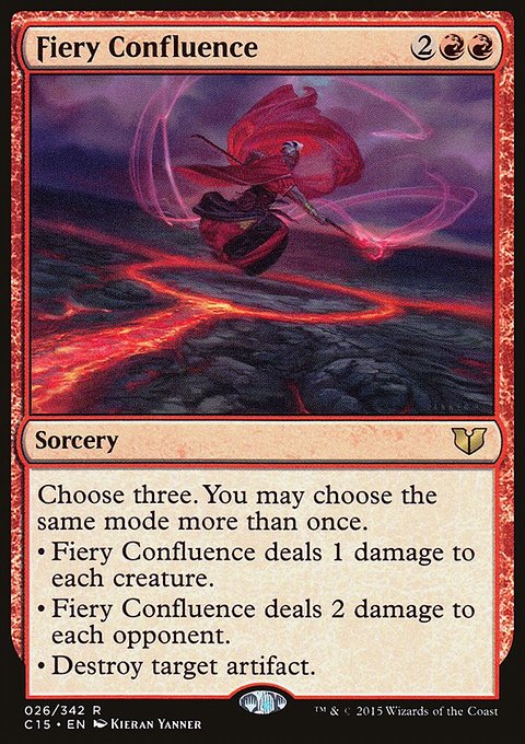 Fiery Confluence, Commander 2015 #26, Magic: The Gathering card