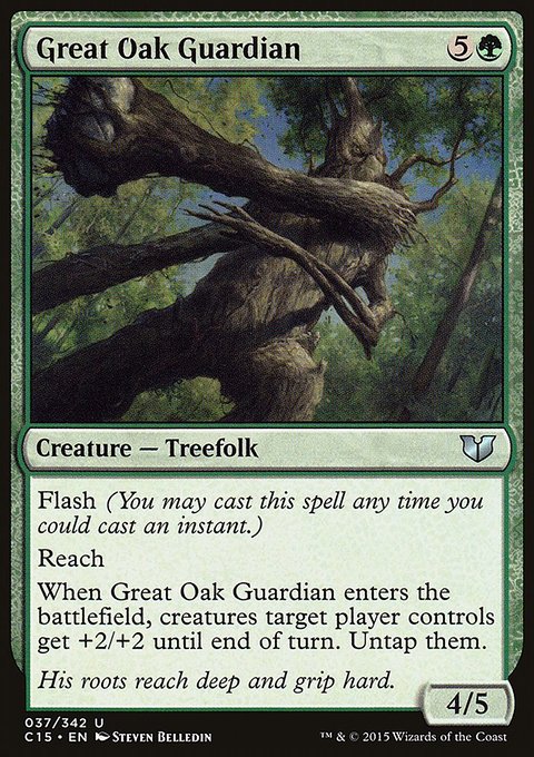 Great Oak Guardian, Commander 2015 #37, Magic: The Gathering card