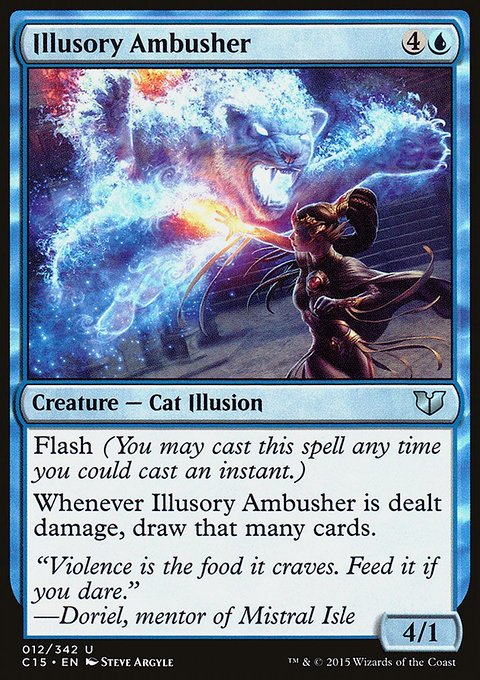 Illusory Ambusher, Commander 2015 #12, Magic: The Gathering card