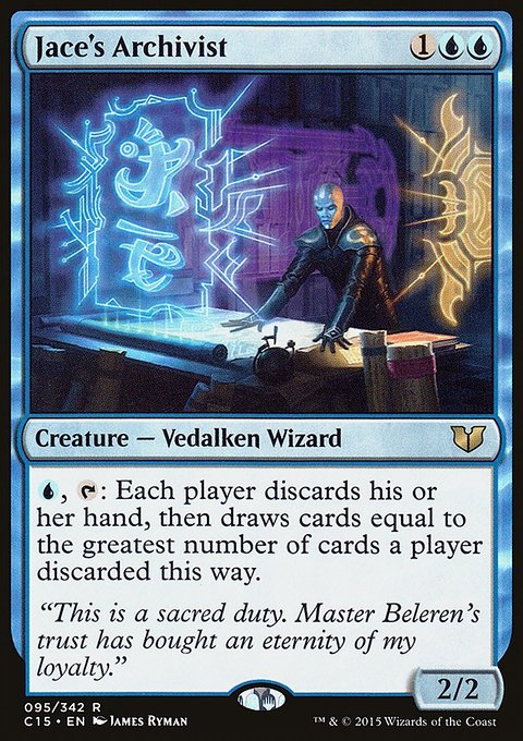 Jace's Archivist, Commander 2015 #95, Magic: The Gathering card