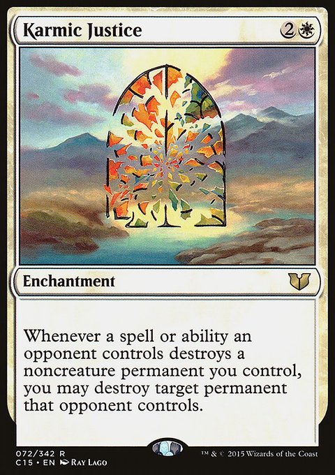 Karmic Justice, Commander 2015 #72, Magic: The Gathering card
